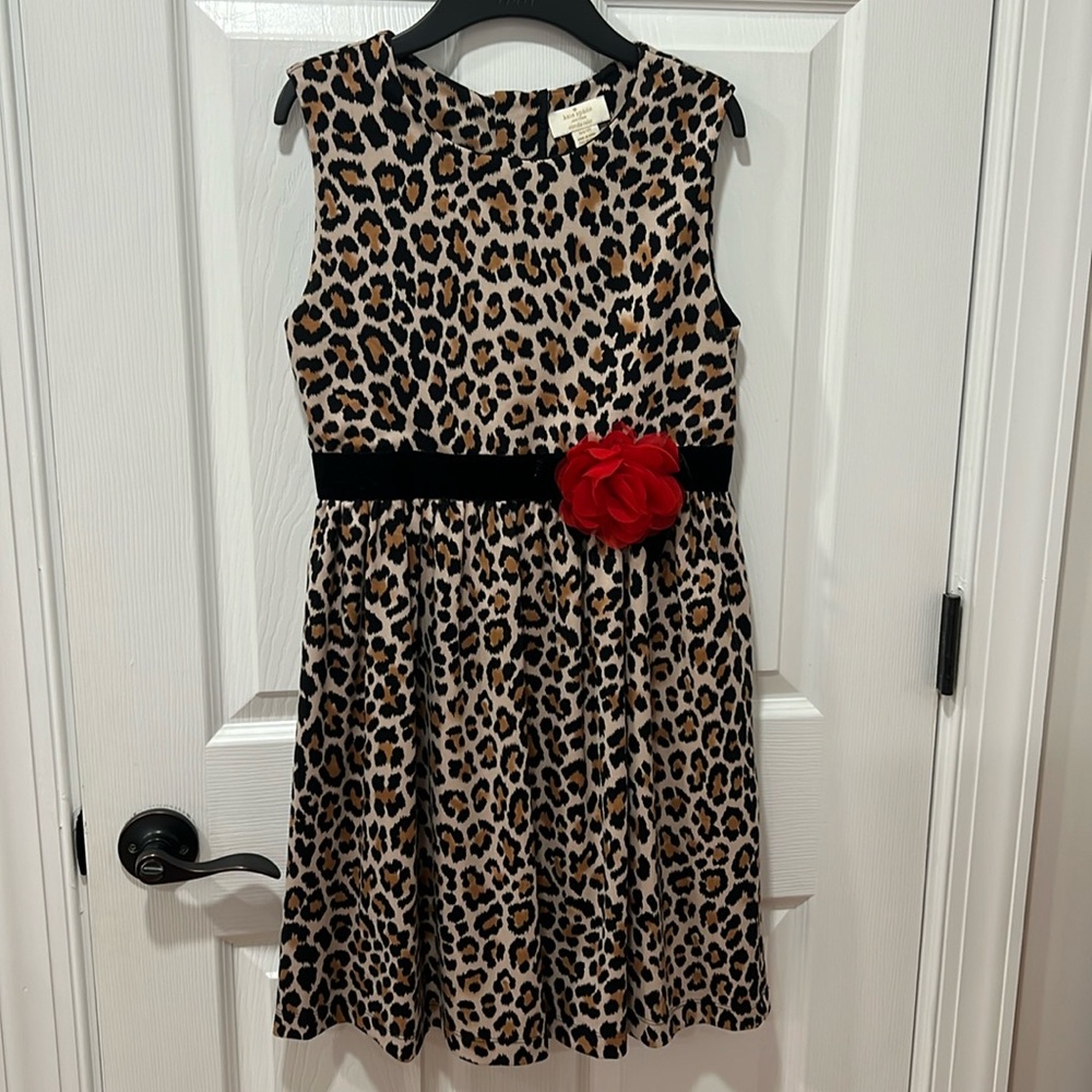 Kate Spade Girls Leopard S/Less Dress Sz 14